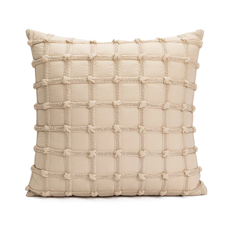 Pillow cover – Polyester blend – Italian brown coffee design – Modern geometric pattern – 17.7 x 17.7 in 20