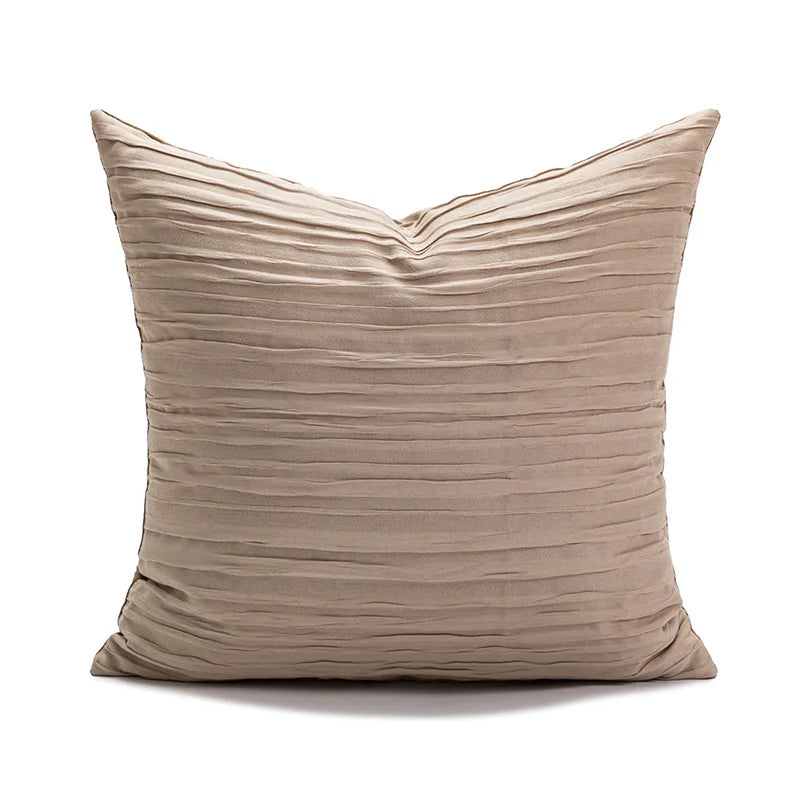 Pillow cover – Polyester blend – Italian brown coffee design – Modern geometric pattern – 17.7 x 17.7 in 21