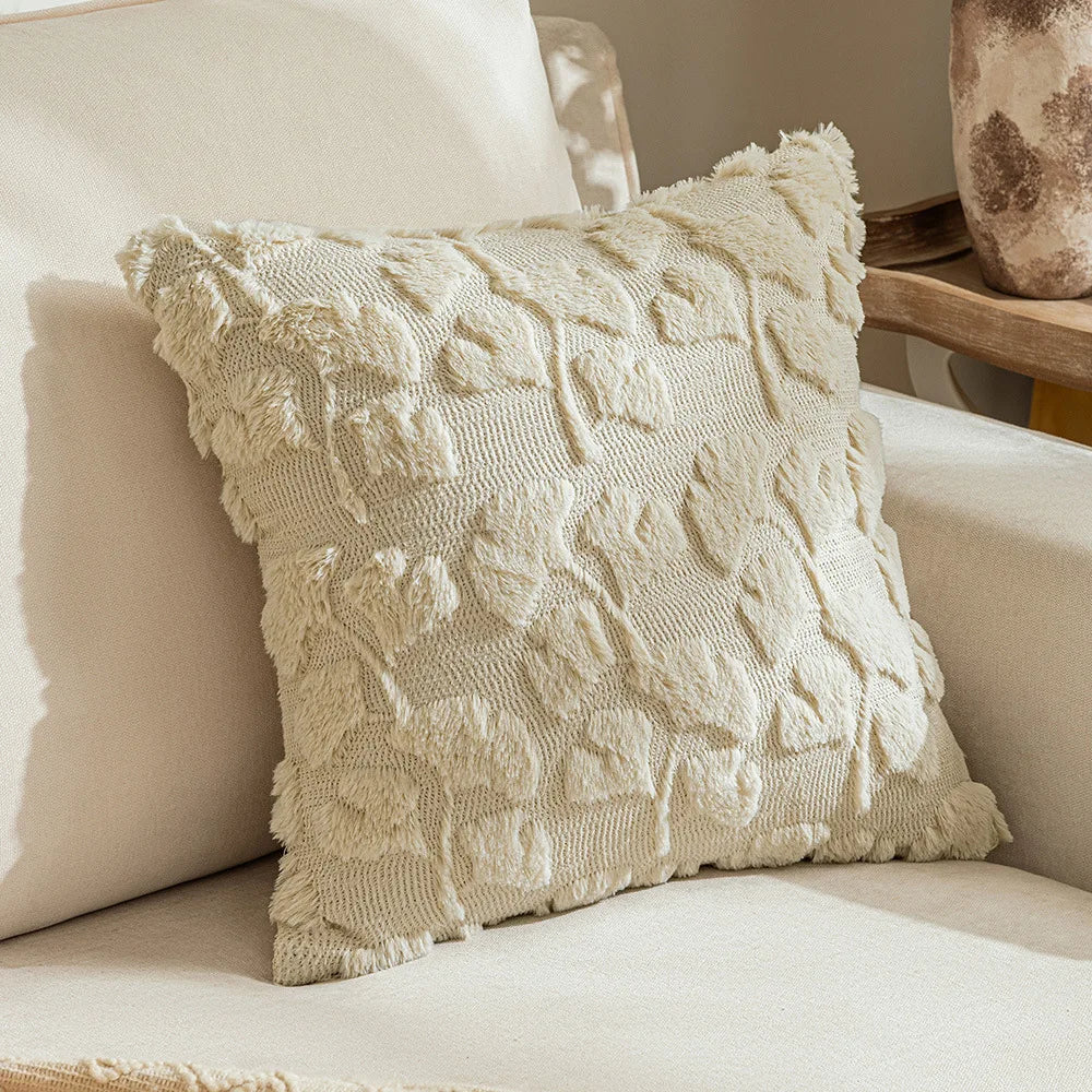 Pillow cover – Soft polyester – Autumn maple leaf design – Cozy living room accent – 45x45/50x50 cm 8