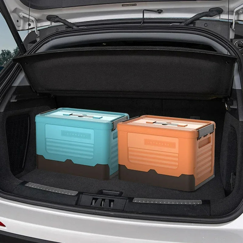 Plastic storage box – Durable PP plastic – Foldable design – Versatile organizer for home and travel – 13.4 x 9.1 x 9.1 in 3