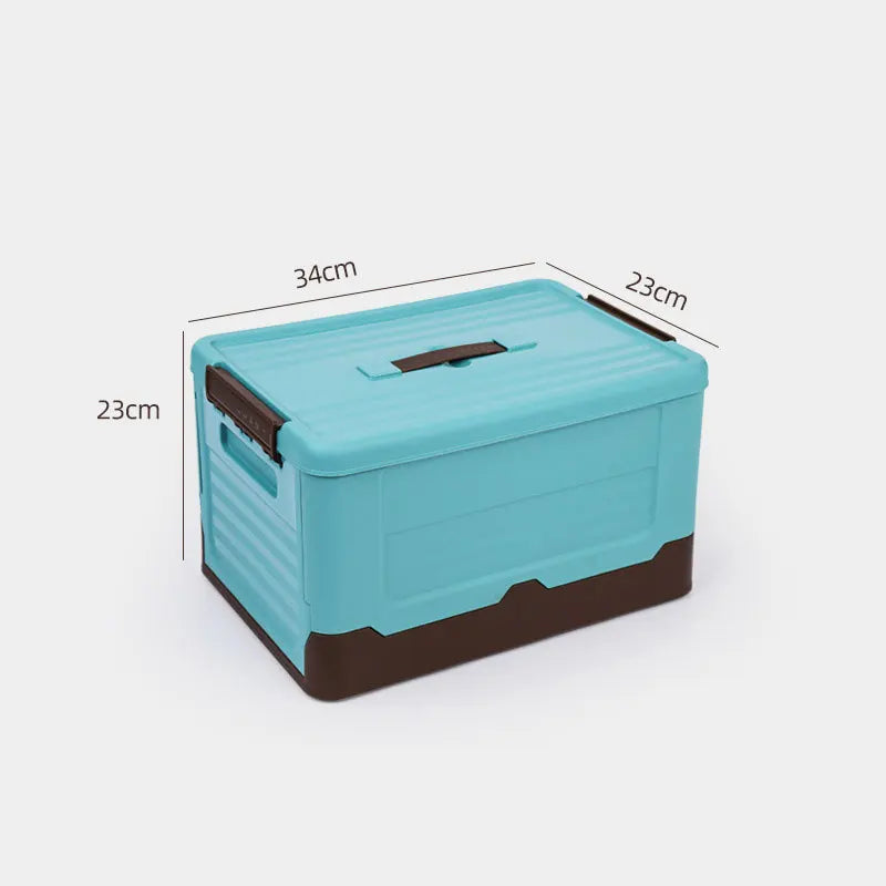 Plastic storage box – Durable PP plastic – Foldable design – Versatile organizer for home and travel – 13.4 x 9.1 x 9.1 in 5