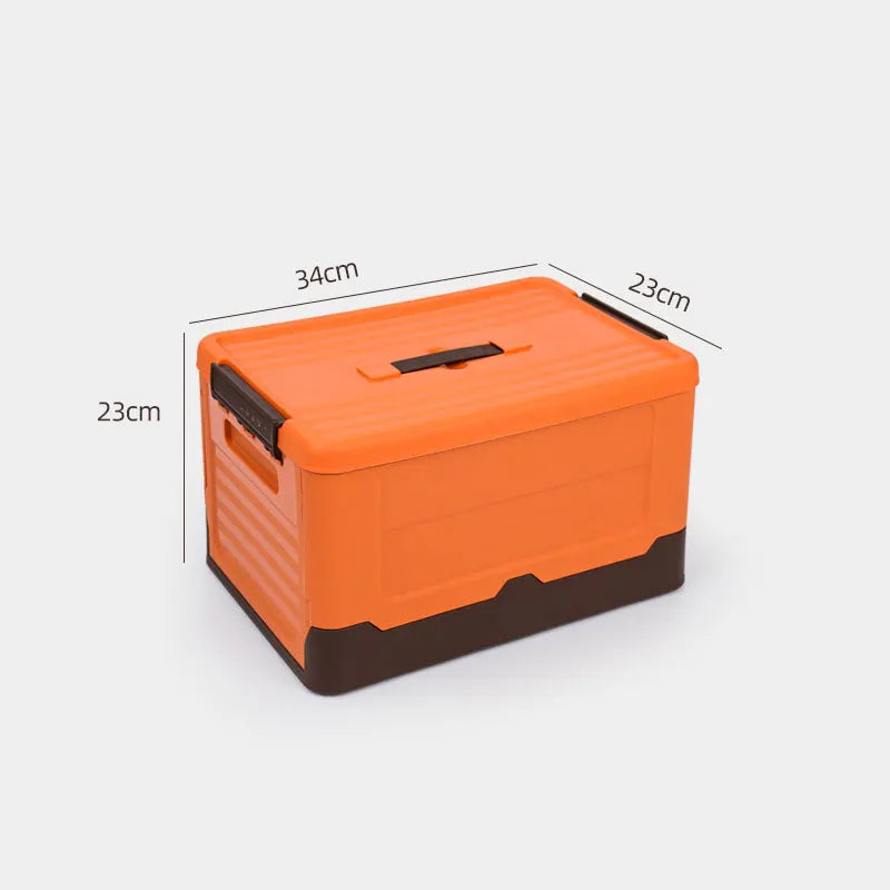 Plastic storage box – Durable PP plastic – Foldable design – Versatile organizer for home and travel – 13.4 x 9.1 x 9.1 in 7