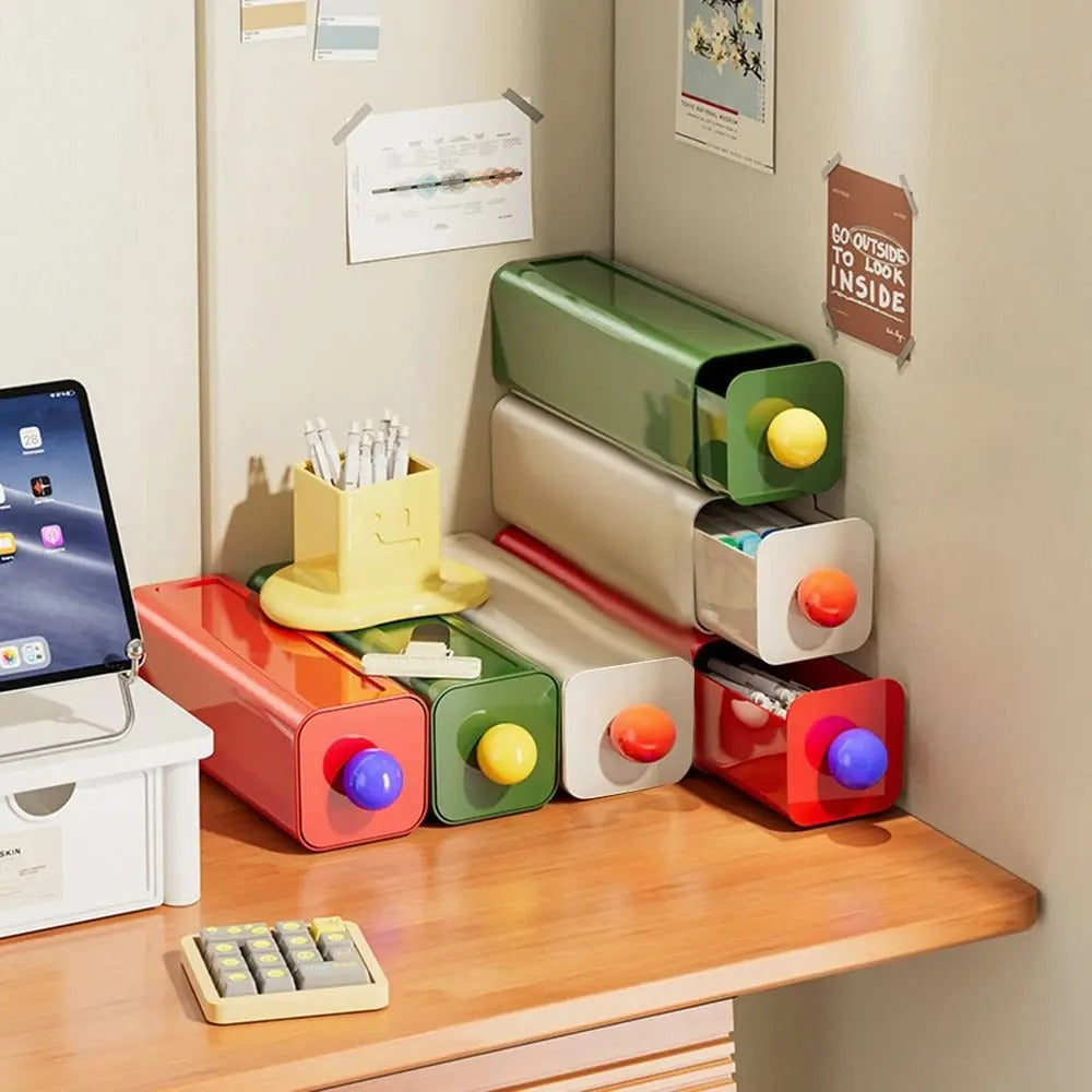 Plastic storage box – Stackable design – Modern style – Versatile organization solution 1