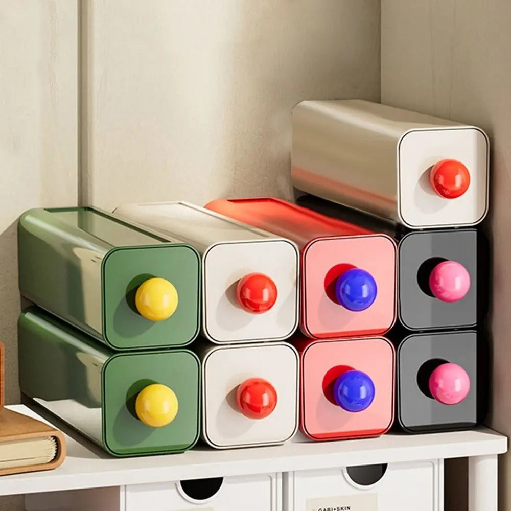 Plastic storage box – Stackable design – Modern style – Versatile organization solution 2