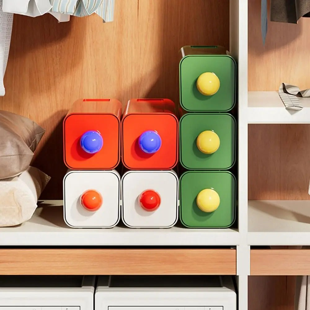 Plastic storage box – Stackable design – Modern style – Versatile organization solution 4