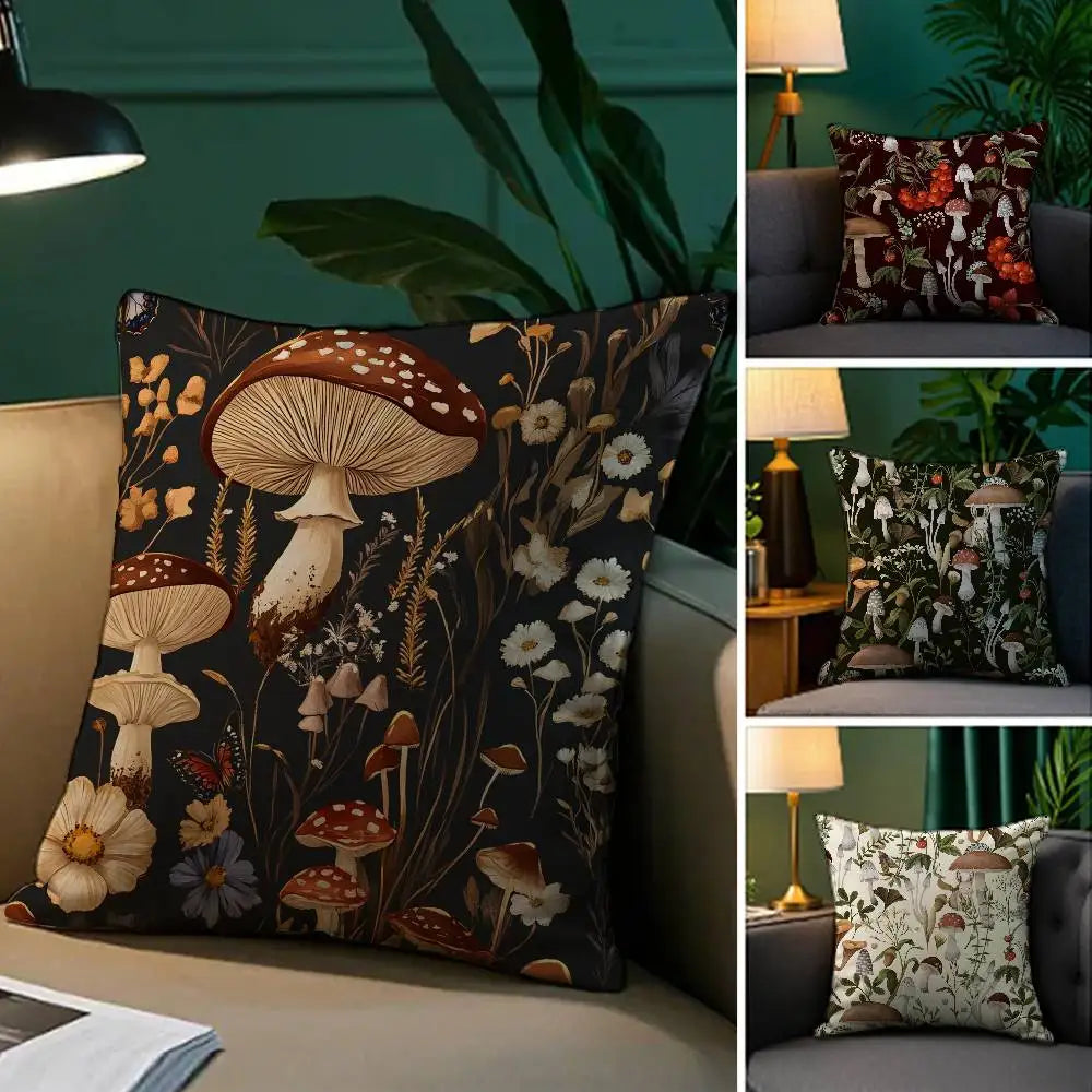 Plush pillowcase – Double-sided print – Soft polyester – Cozy decorative cushion cover – 18 x 18 in 0