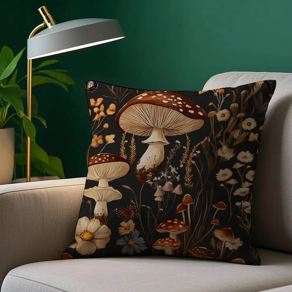 Plush pillowcase – Double-sided print – Soft polyester – Cozy decorative cushion cover – 18 x 18 in 1