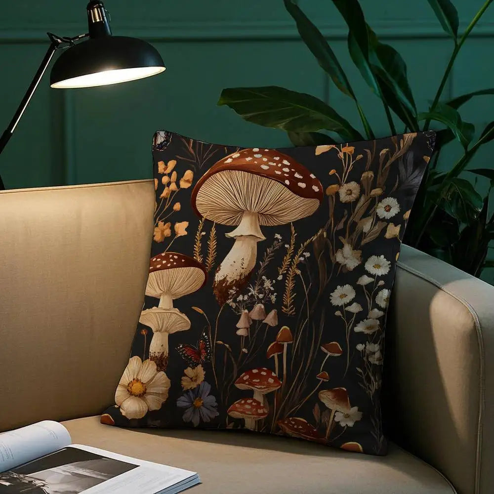 Plush pillowcase – Double-sided print – Soft polyester – Cozy decorative cushion cover – 18 x 18 in 2