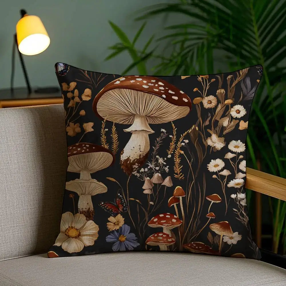 Plush pillowcase – Double-sided print – Soft polyester – Cozy decorative cushion cover – 18 x 18 in 3