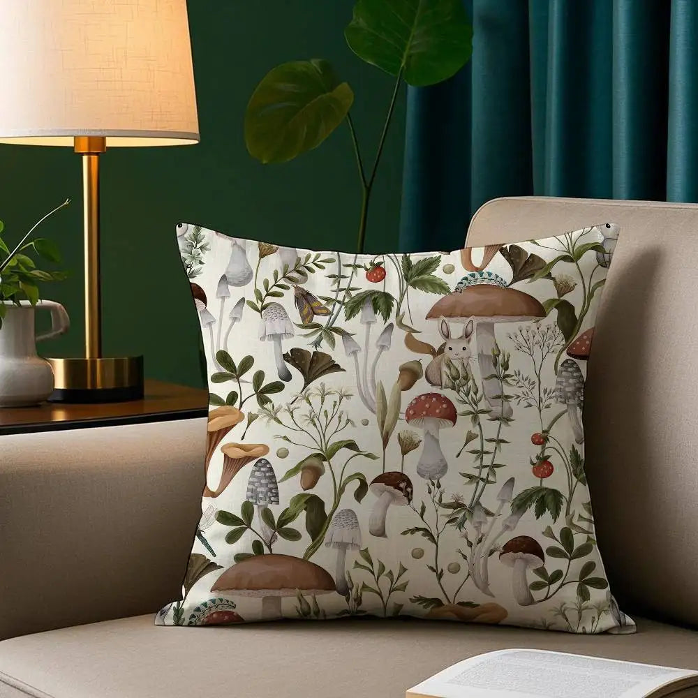 Plush pillowcase – Double-sided print – Soft polyester – Cozy decorative cushion cover – 18 x 18 in 6