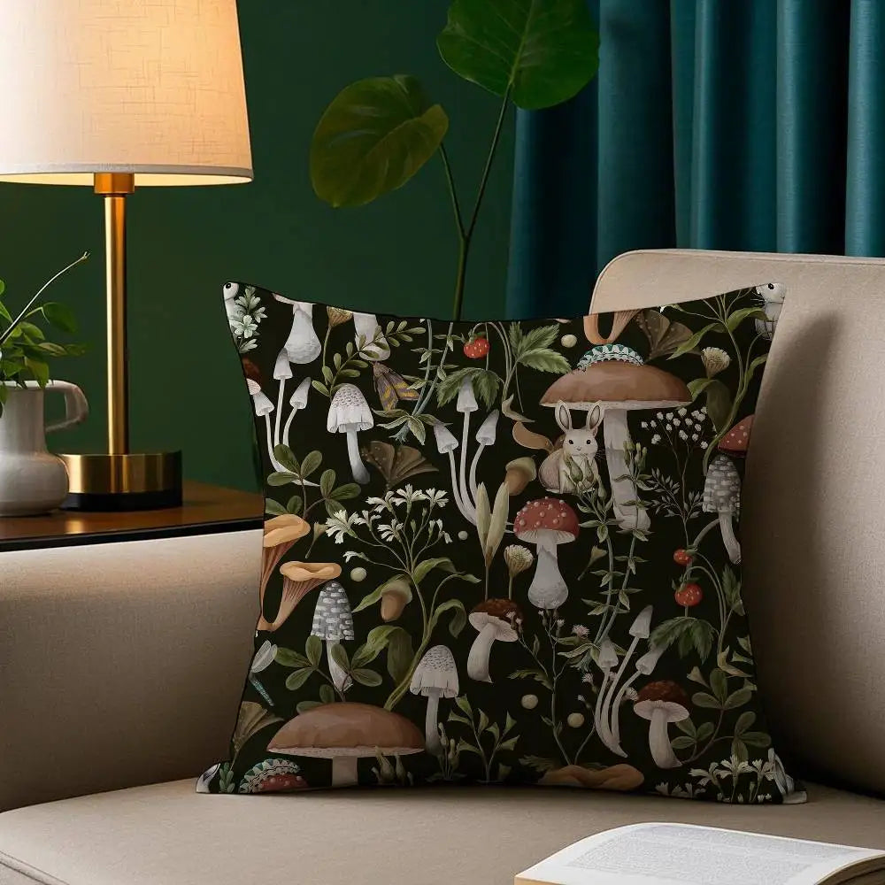 Plush pillowcase – Double-sided print – Soft polyester – Cozy decorative cushion cover – 18 x 18 in 7