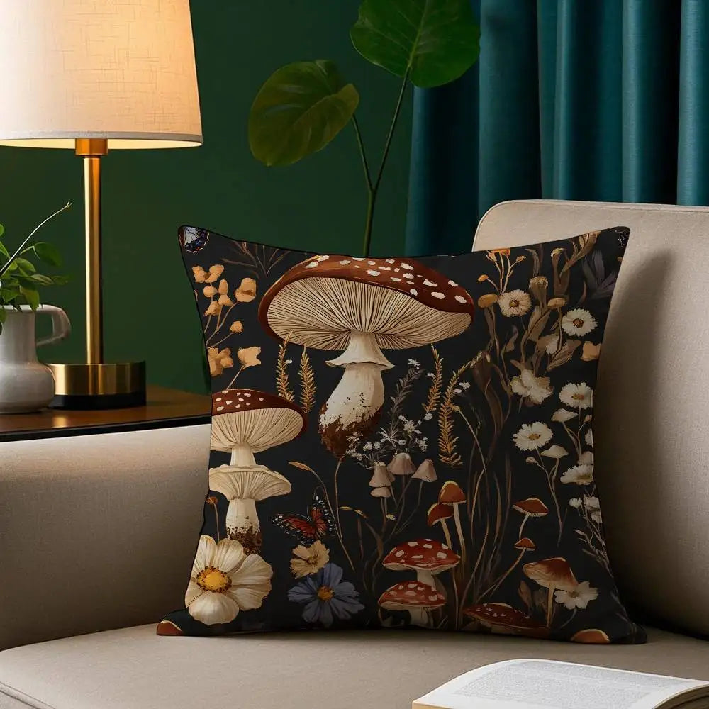 Plush pillowcase – Double-sided print – Soft polyester – Cozy decorative cushion cover – 18 x 18 in 9