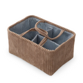 Polyester Storage Basket with Compartments, 38x26x18cm Diaper Organizer for Home and Travel – Stylish and Versatile 0