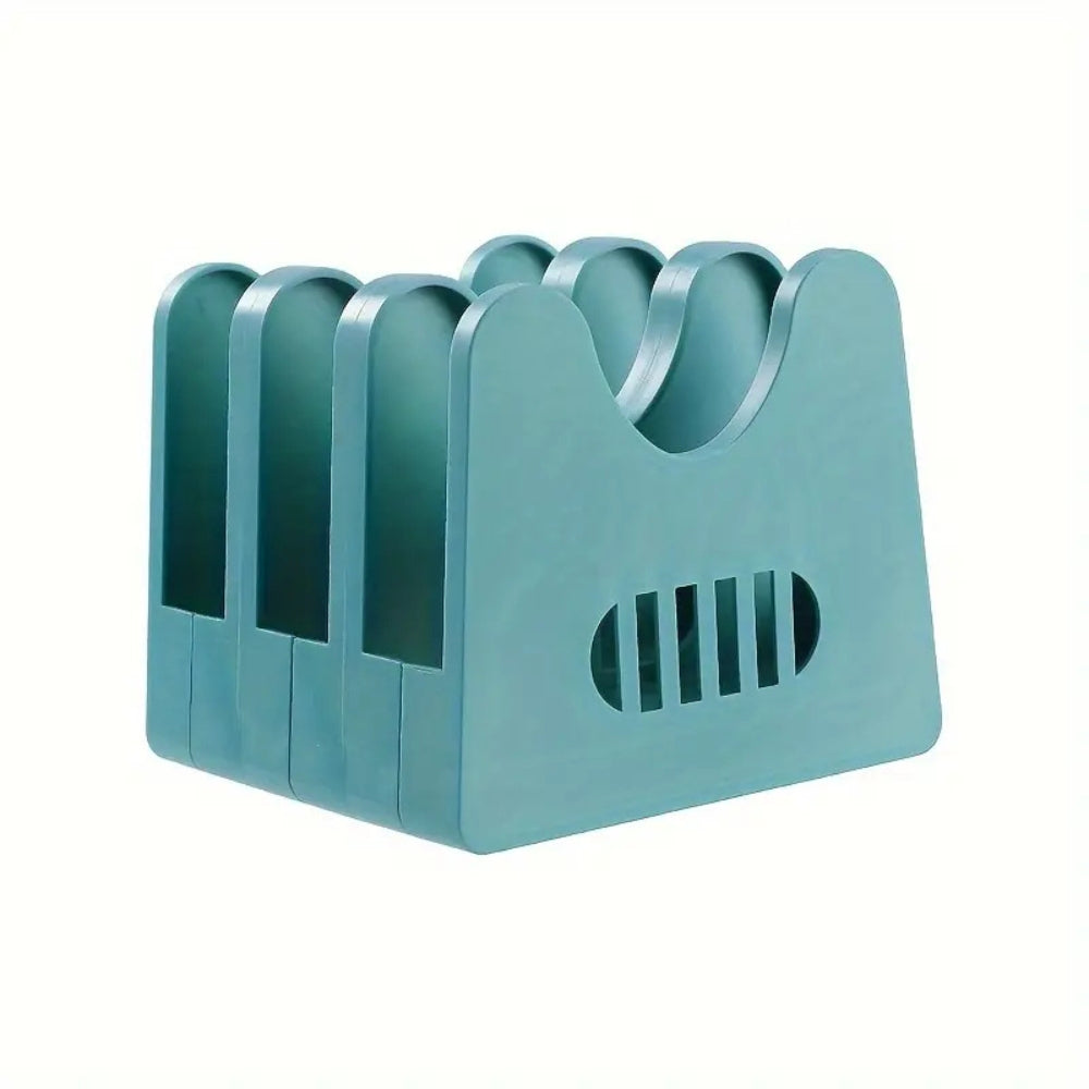 Pot lid and utensils storage rack – Rust-proof ABS plastic – Compact kitchen organizer – Easy access design 3