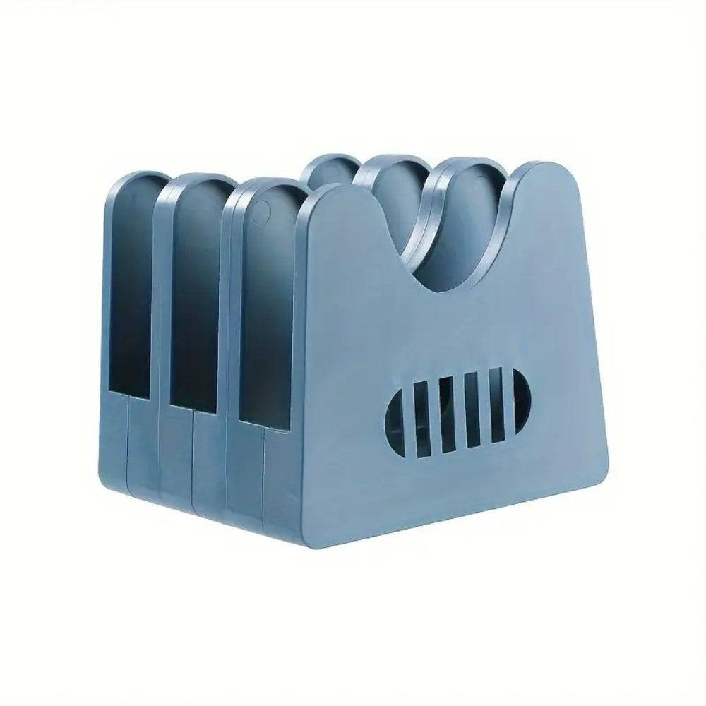 Pot lid and utensils storage rack – Rust-proof ABS plastic – Compact kitchen organizer – Easy access design 6
