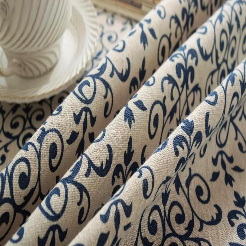 Rectangle Tablecloth, Stain-Resistant Fabric, Cottage Chic Pattern, Ideal for Dining, Machine-Made, Fits Various Table Sizes 3