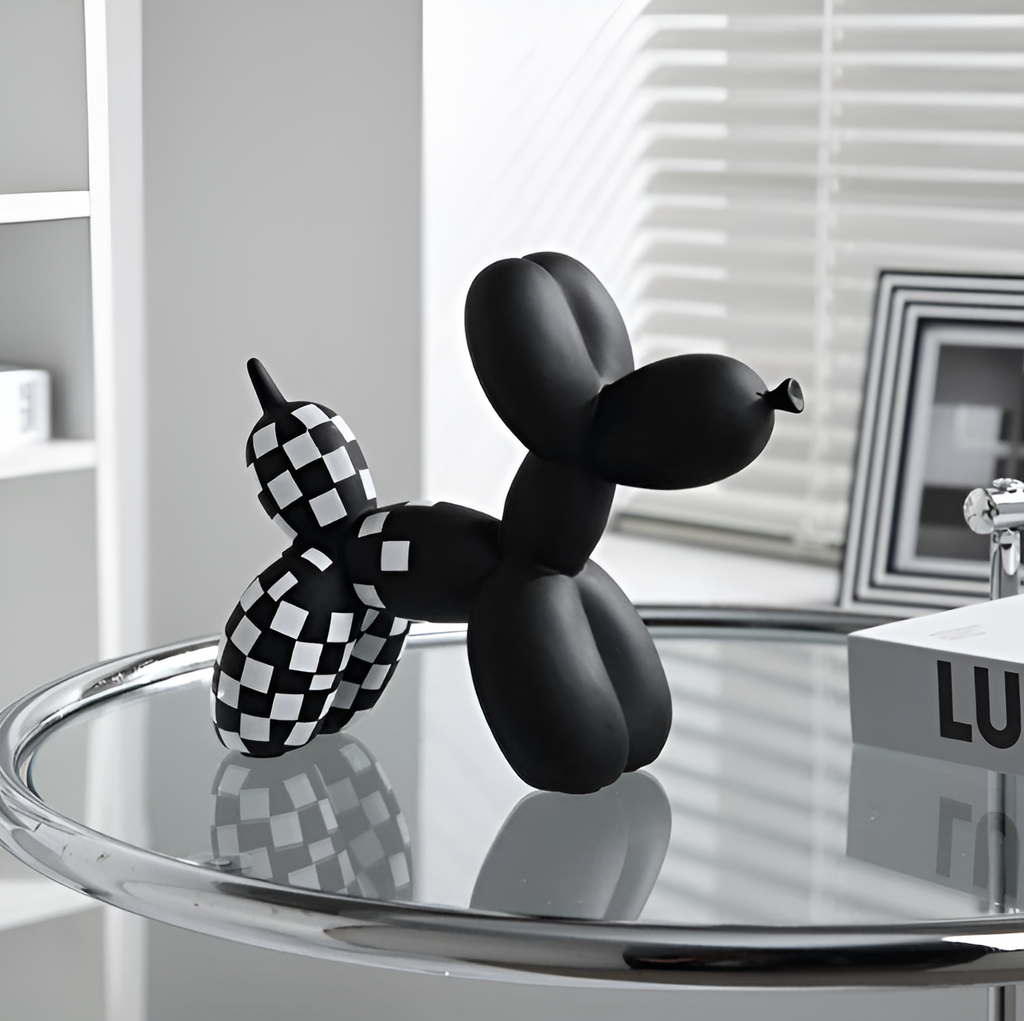 Resin Balloon Pup Art – Colorful Design – Playful Home Decor Accent – 3.9 x 4.0 x 4.0 in 0