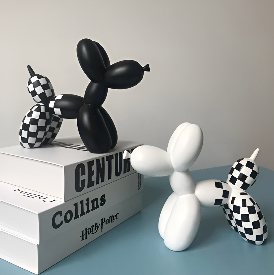 Resin Balloon Pup Art – Colorful Design – Playful Home Decor Accent – 3.9 x 4.0 x 4.0 in 2