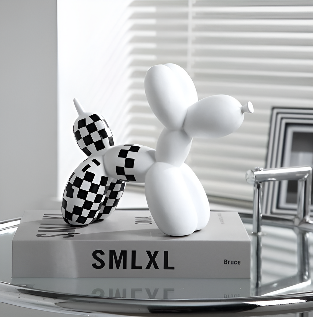Resin Balloon Pup Art – Colorful Design – Playful Home Decor Accent – 3.9 x 4.0 x 4.0 in 3