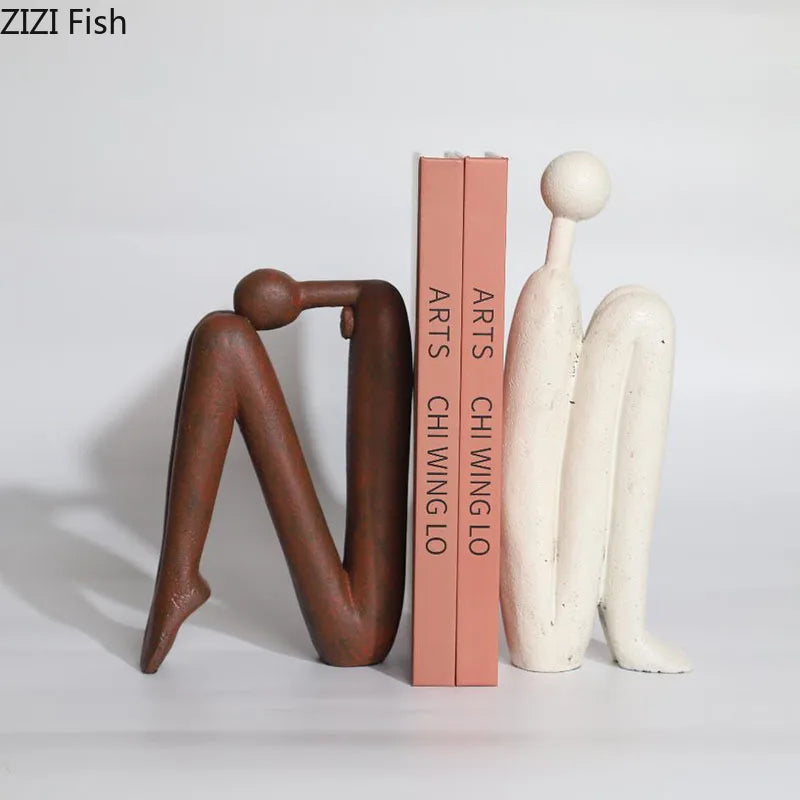 Resin sculpture – Minimalist character design – Neutral tones – Modern desk decoration or gift 1