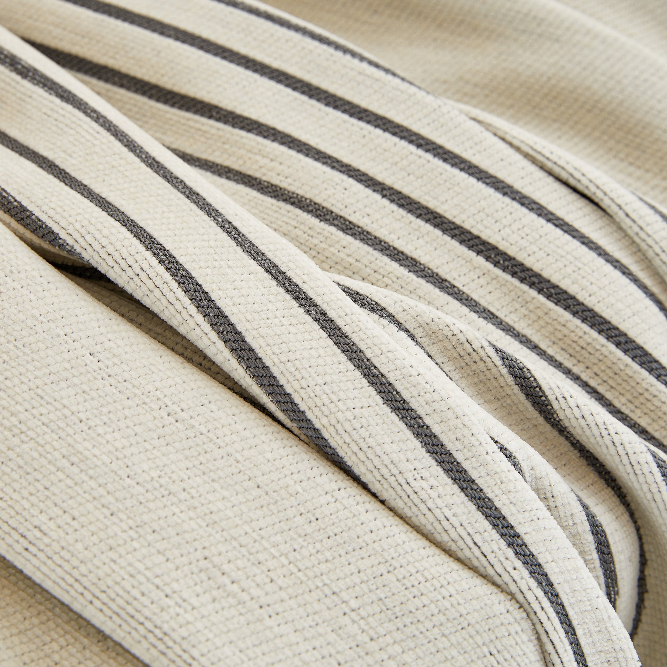 Reversible chenille sofa cover in soft beige and textured cream, designed for pet-friendly use. This cozy slipcover adds protection and style to your couch 8