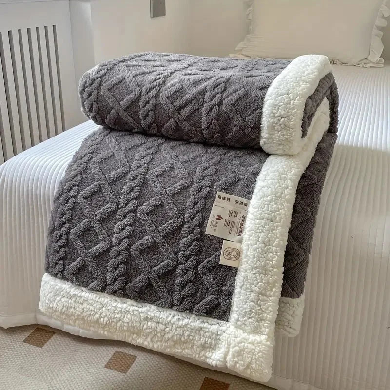Reversible Sherpa Throw Blanket – Ultimate Comfort 0