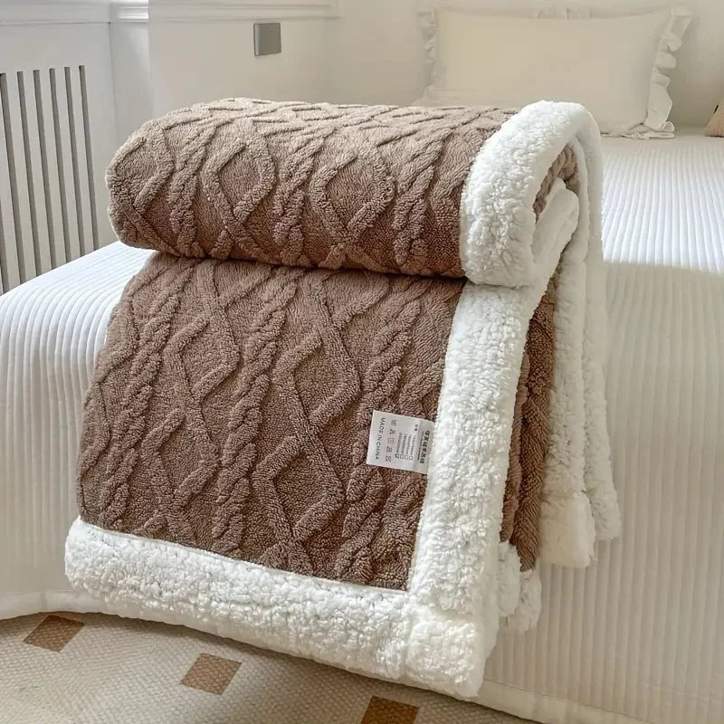 Reversible Sherpa Throw Blanket – Ultimate Comfort 4