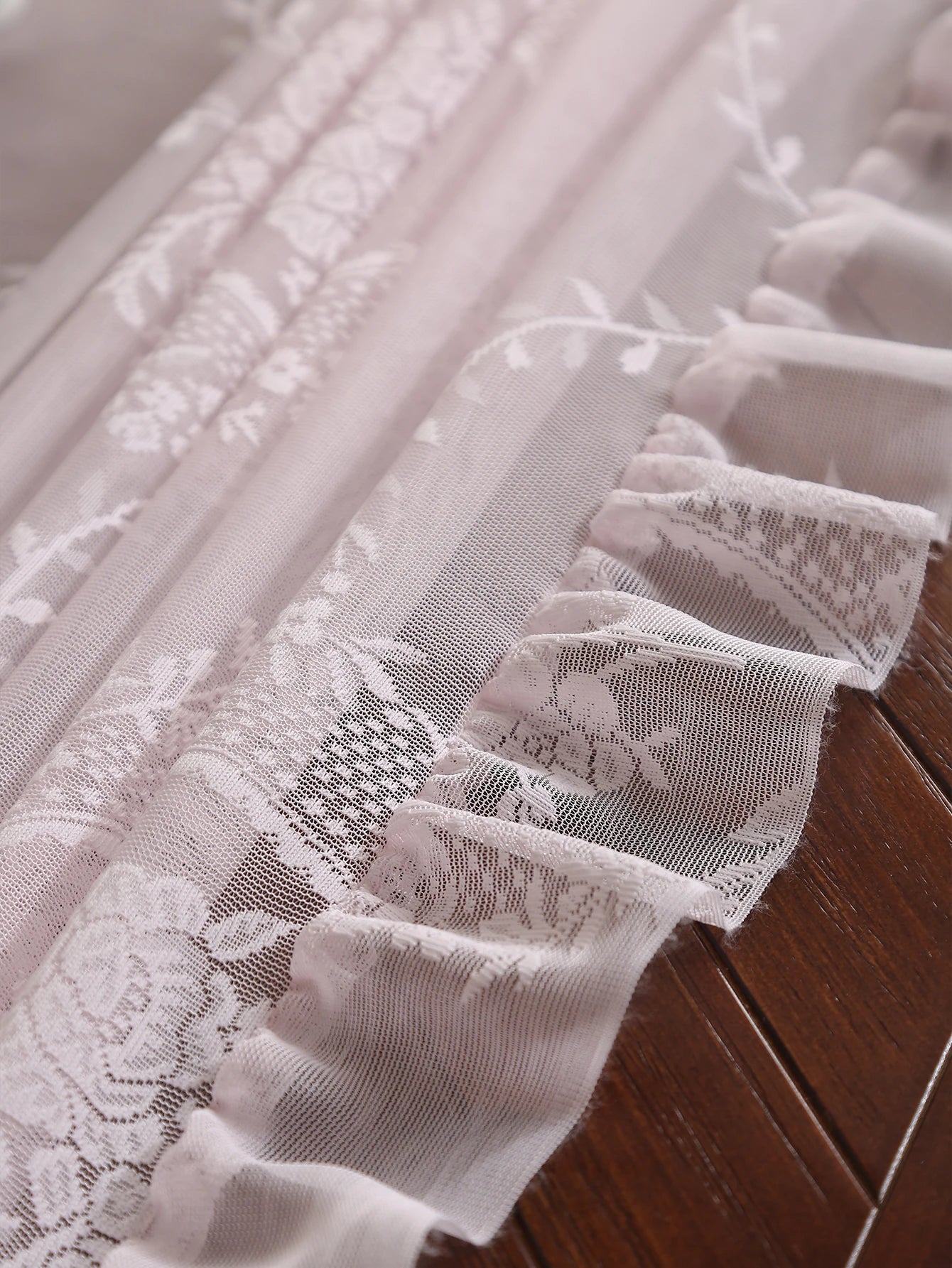 Rustic Pink Lace Tablecloth 60x84 for Dining, Living Room & Wedding Decor 5