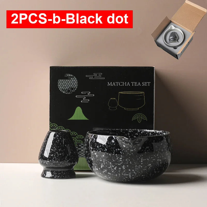 Variant image for Ceramic Matcha Bowl with Spout – Traditional Japanese Matcha Tea Bowl Set for Ceremonies, Includes Whisk Holder-9