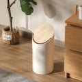 Elegant Maple Wood Trash Can with Odor Control – Enhance Your Home's Cleanliness