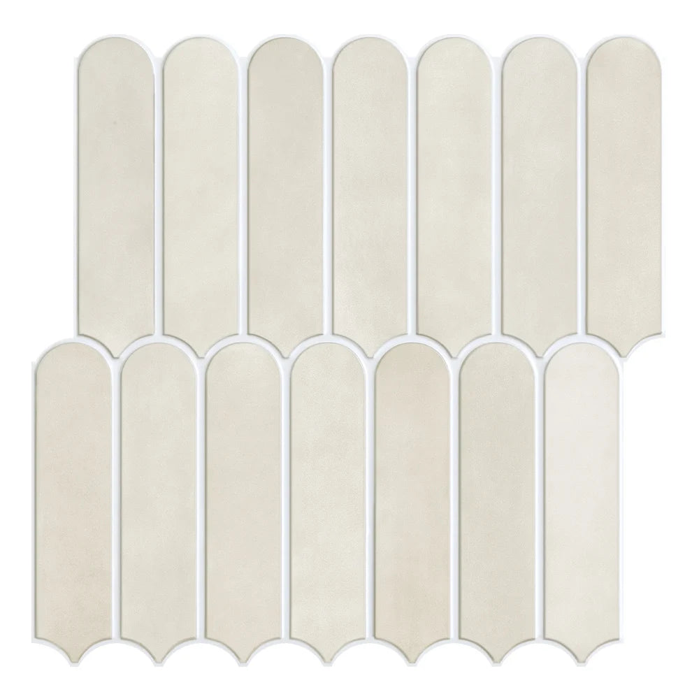 Variant image for 3D Decorative Peel and Stick Shower Tiles - Matte Fish Scale Vinyl Tile Stickers for Bathroom, Water and Mold Resistant, 30cm x 30cm-8
