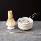 Japanese Matcha Whisk Set with Bowl, Sifter, Scoop, and Stand – Complete 6-Piece Tea Kit-5