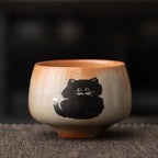 Cute Cat Matcha Gift Set with Bamboo Whisk, Ceramic Bowl, and Scoop – Matcha Tea Set for Tea Lovers