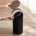 Elegant Maple Wood Trash Can with Odor Control – Enhance Your Home's Cleanliness