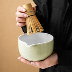 Traditional Japanese Matcha Bowl Set with Whisk Holder – Ceramic Tea Bowls for Ceremony and Gifts-2