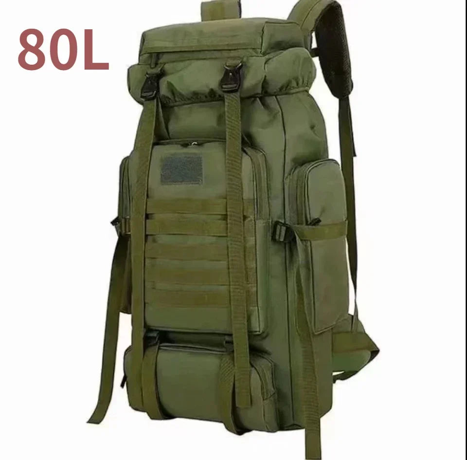 Variant image for Large Tactical Travel Backpack, Expandable 80L-100L, Waterproof Hiking and Camping Bag with High-Strength Buckles and Heavy-Duty Zippers-7