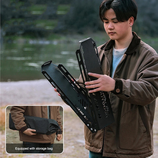 Foldable Camping Tripod Top Plate with Hanging Hole – Durable High Strength Gear for BBQs, Picnics, and Hiking Essentials-2