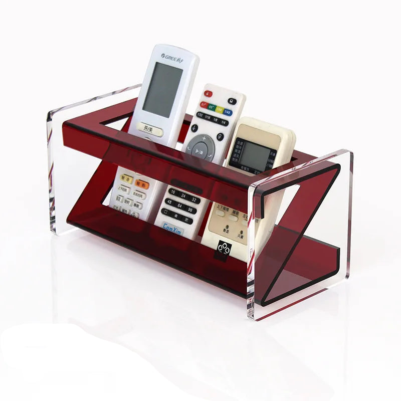 Variant image for Acrylic Desk Organizer and Storage Rack – Multi-Functional Clear Desktop Organizer for Remotes, Pens, and Small Items-1