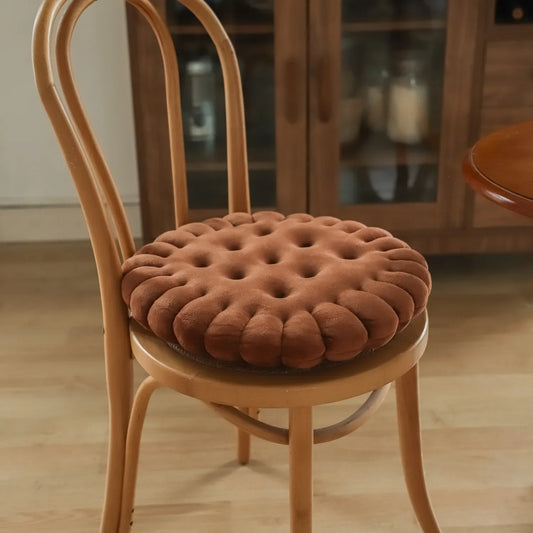 Soft Plush Cookie-Shaped Pillow