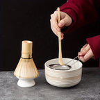 Japanese Matcha Whisk Set with Bowl, Sifter, Scoop, and Stand – Complete 6-Piece Tea Kit-1