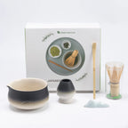 Variant image for Japanese Matcha Tea Set with Ceramic Bowl, Bamboo Whisk, Spoon Holder & Strainer – Ideal Tea Gift Set for Authentic Tea Ceremonies-4