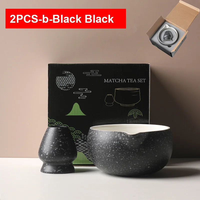 Variant image for Ceramic Matcha Bowl with Spout – Traditional Japanese Matcha Tea Bowl Set for Ceremonies, Includes Whisk Holder-11