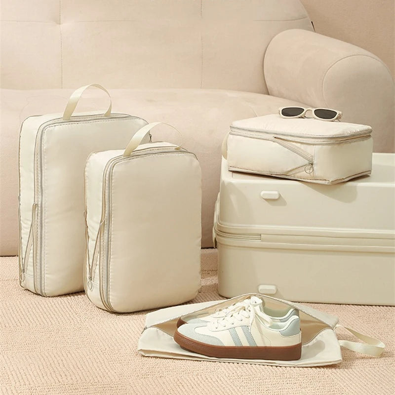 4-Piece Compression Packing Cubes Set for Travel – Water-Resistant Travel Cubes for Organized Luggage-1