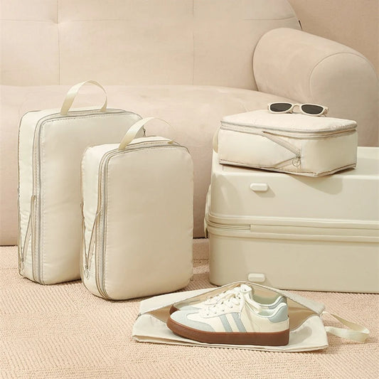 4-Piece Compression Packing Cubes Set for Travel – Water-Resistant Travel Cubes for Organized Luggage-1