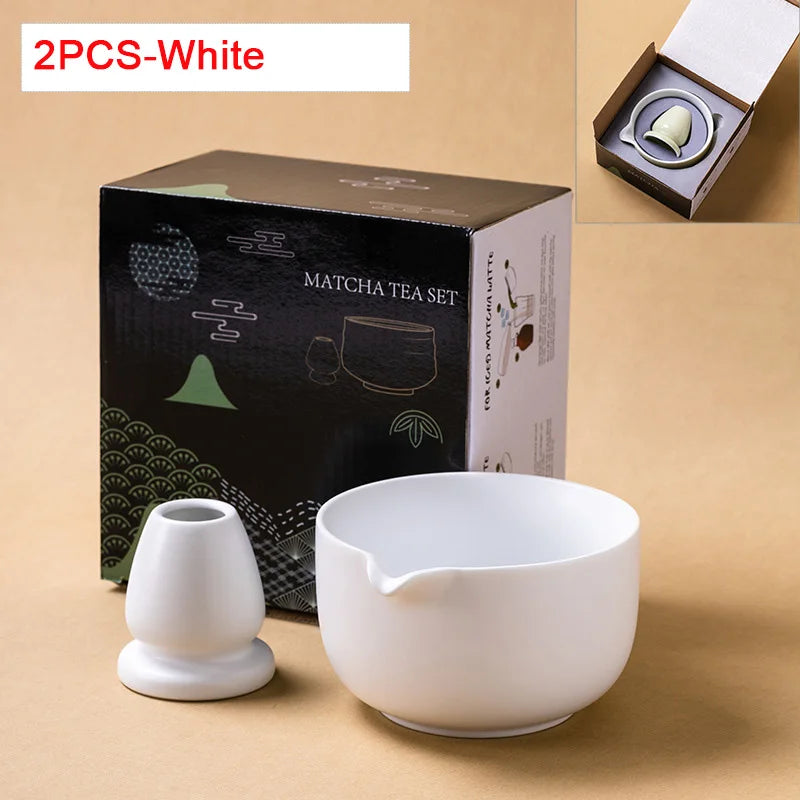 Variant image for Ceramic Matcha Bowl with Spout – Traditional Japanese Matcha Tea Bowl Set for Ceremonies, Includes Whisk Holder-16