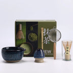 Premium Ceramic Matcha Set with Whisking Tools – Traditional Tea Bowl and Brush for Authentic Tea Ceremony-5