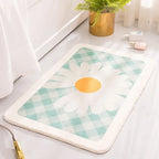 Variant image for Soft Thick Daisy Flowers Bath Mat Set – Non-Slip Bathroom Rugs for Comfort and Safety-14