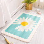 Variant image for Soft Thick Daisy Flowers Bath Mat Set – Non-Slip Bathroom Rugs for Comfort and Safety-6