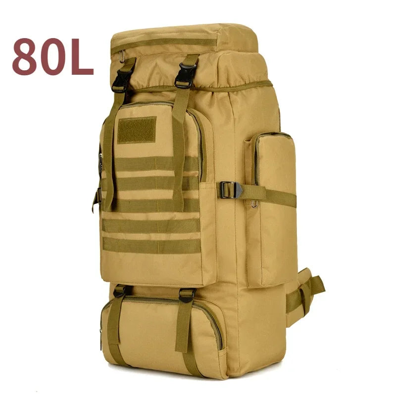 Variant image for Large Tactical Travel Backpack, Expandable 80L-100L, Waterproof Hiking and Camping Bag with High-Strength Buckles and Heavy-Duty Zippers-10