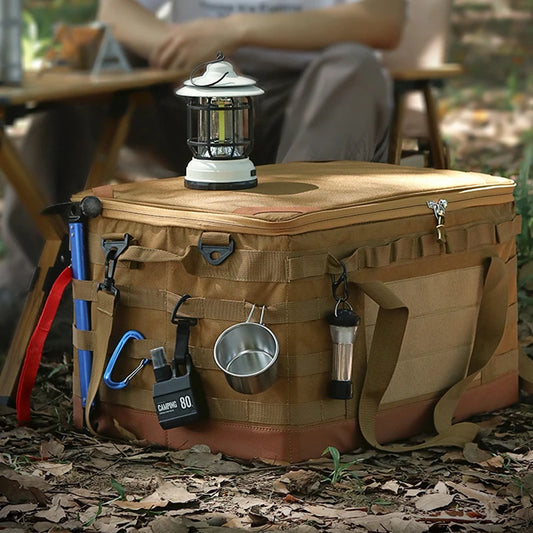Large Capacity 60L Waterproof Tool Storage Box for Picnic and Camping – Multi-Functional Outdoor Gear Organizer-1